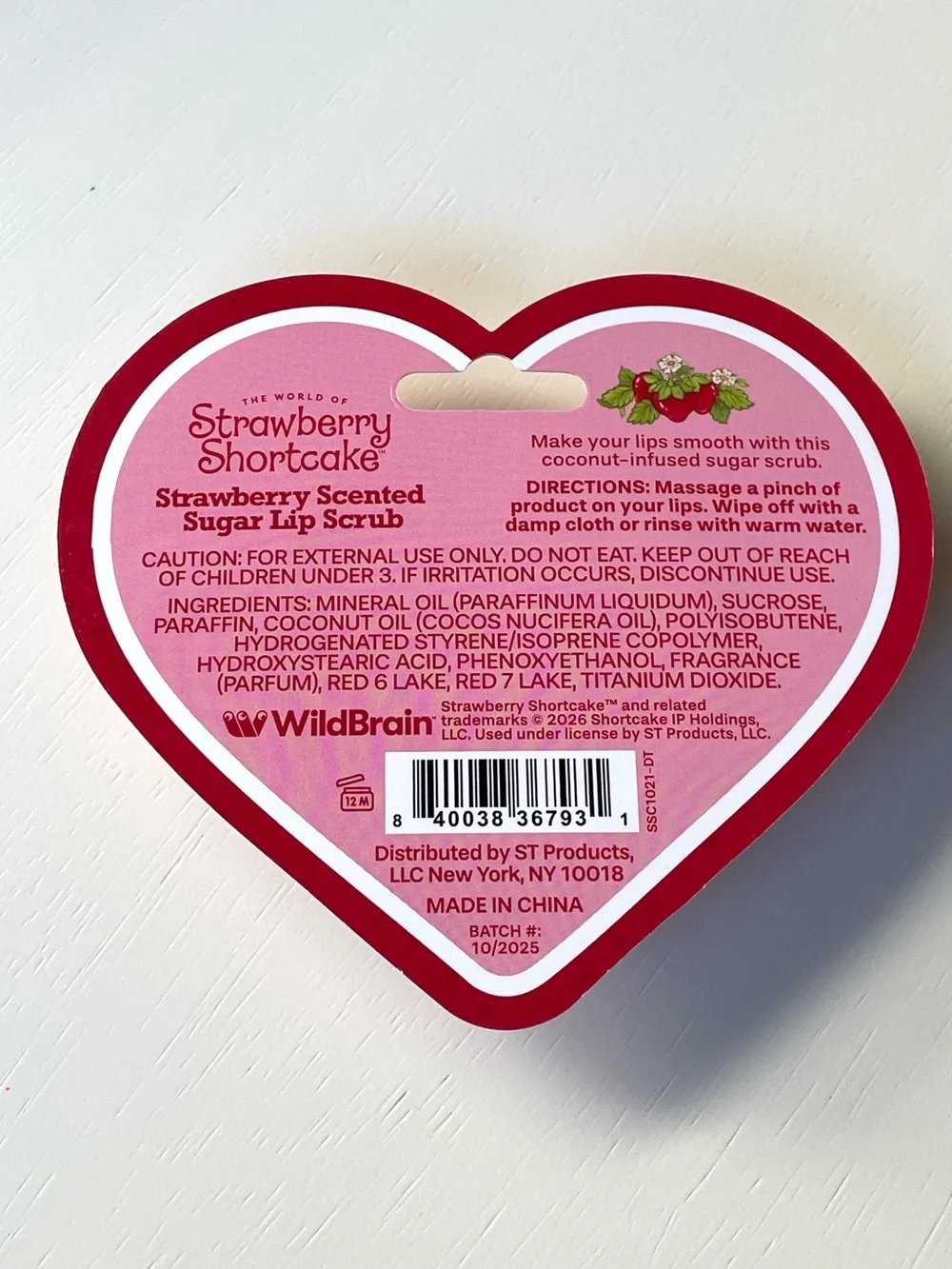 NIP Strawberry Shortcake sugar lip scrub & lip balm duo